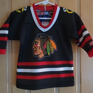 Toddler Small CCM NHL Official Chicago Blackhawks Hockey Jersey